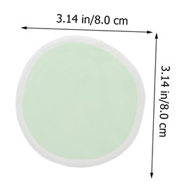 Beavorty 7pcs Reusable Makeup Remover Pads Set Washable Face Pads for Women Green Storage Pouch Makeup Accessories for Daily Cleansing