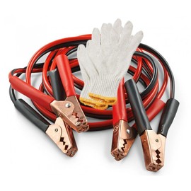 Jumper Cables Car Battery Heavy Duty Automotive Booster Jump Start 16Feet 4Gauge Starting Dead Weak Battery Emergency Carrying Bag and Gloves Included