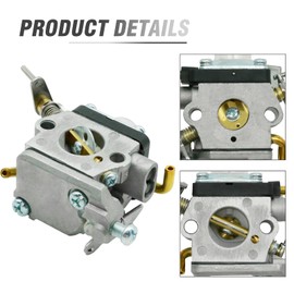 JUUDDENPARTS 596658301 Carburetor Kit, Replacement for Husqvarna 122HD45 122HD60 522HD60S 522HDR60S Replacement for Redmax CHT220L 2012-03, Replaces 523012401
