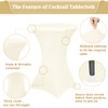 4 Pack Spandex Cocktail Table Covers 32"x43" Stretch Square Corners