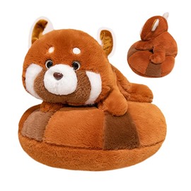 Schmusetier Waschbär Plüsch KDFSSIPE Stofftier Waschbär Realistische Plüsch Rot Panda Plüschtier Spielzeug Cartoon Anime Stofftier Fans Geschenk, 25cm