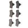 6PCS Brake Pads Low Noise Aging Resistant Consistent Braking Replacement