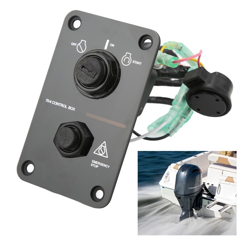 Outboard Engine Ignition Key Switch Panel Assembly 704‑82570‑08‑00 Replacement for