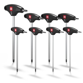 TORX® T-Handle Screwdriver Set 8-Piece TX9-40 with HybridTouch - Made in Germany (INBUS® 74124)