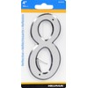 HIllman 841612 4-Inch Nail-On Reflective Plastic House Number 8