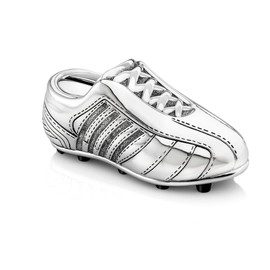 Zilverstad 6256261 Money Box Football Boot Design Tarnish-Resistant Silver-Plated 13.5 x 4.2 x 5 cm