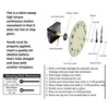 High Torque Quartz Clock Movement (Silent Sweep) Extended Shaft for