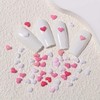 Generic 200pcs Pink Heart Resin Nail Art Charms