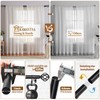 KAMANINA Black Curtain Rod for Windows 66 to 120 Inch