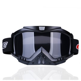 CHCYCLE Motorcycle Motocross Goggles Outdoor Sports Dirt Bike ATV MX Off-Road Goggles(Black)