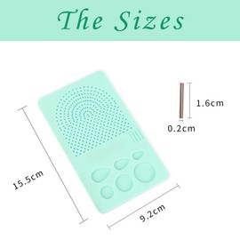 WLICCHS Paper Quilling Kits Quilling Tool Quil Board with Pins Storage Light Blue Grid Guide and Quilling Template for Paper Making Winder Roll Square Craft Home Tool