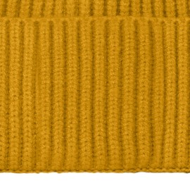DALIX Knit Watch Cap Beanie Men Women Winter Cuffed Fisherman Hat Cold Weather Stretch Fit Soft Acrylic in Mustard
