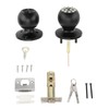 Keypad Door Knob with Lock and Key Round Ball Electronic