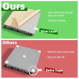 LIGHTDESIRE 36 Pack Self-Adhesive Sound Proof Foam Panels,12 X 12 X 2 inches Acoustic Foam,High Resilience Sound Proofing Padding for Wall,Sound Absorbing Panels Suitable for Home,Studio,Dark Gray