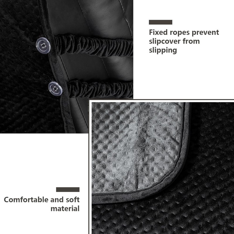 STONECREST Recliner Chair Cover, Water Resistant Velvet Quilted Slipcover, Stay