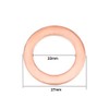 YXQ 22x27x1.5mm Copper Crush Washer Flat Ring Seal Gasket Fitting