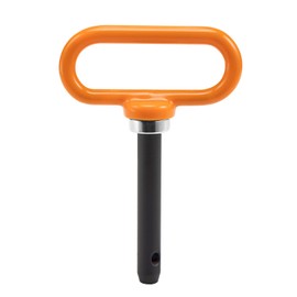 CZC AUTO Magnetic Hitch Pin 5/8" Lawn Mower Trailer Hitch Pin, Magnet Trailer Gate Pin for Simple One Handed Hook On & Off - Securely Hitch Lawn & Tow Behind Attachment, Orange