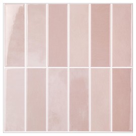 AdoDecor Peel and Stick Tile，New Upgrade Thicker Design Self Adhesive 12" x 12" Large Premium Peel and Stick Backsplash for Kitchen (Cinnamon)