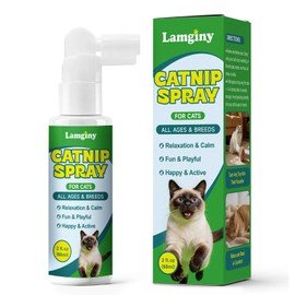 Catnip Spray for Cats with Silvervine, Enhance Playtime & Relaxation, 60ML