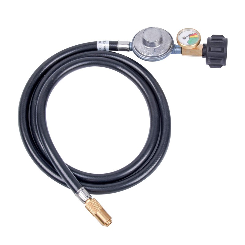 GasSaf 5FT Propane Regulator with Hose, Griddles Regulator and Gauge