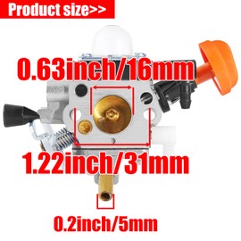 SOAJEE Carburetor for FS131R HT131 HT133 KM131R FS311 Trimmer 4180-120-0617 41801200617