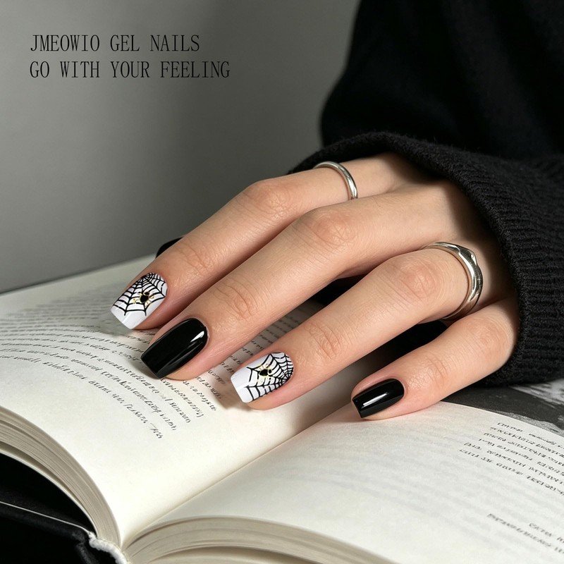 Semi Cured Gel Strips Nail Art Sticker Wrap Halloween