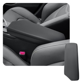 CDEFG Compatible with Toyota C-HR CHR Hybrid 2024 2025 Centre Armrest Armrest Lid Cover Scratch Protection Centre Console Faux Leather Armrest Box Cover Car CHR 2024 Accessories