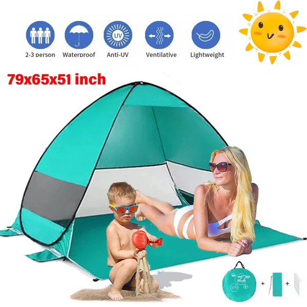 Unbranded Instant Pop Up Open Beach Tent Camping Tent Anti