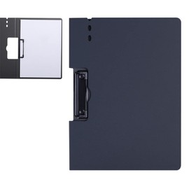 MOMI Binder a4 Bi-Fold Clipboard Clip File Multifunction Vertical Horizontal Outdoor Clipboard File Board Binder File Conference Pad Black