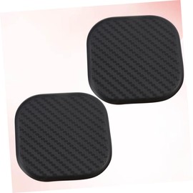 Ciieeo 4Pcs Wear Resistant Car Cup Coasters Non Slip Square Mat for Daily Use Black Car Cup Holder Inserts Convenient Durable Drink Mats for Cups and Vehicles