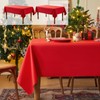 Fantastshop 2 Pack Christmas Red Table Cloths Rectangular, Solid Rectangle