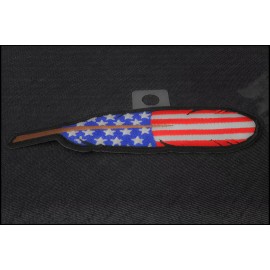 Ivamis American Flag Feather Patch - 5x1.3 inch - P7202