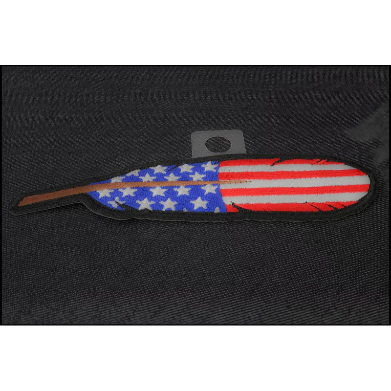Ivamis American Flag Feather Patch - 5x1.3 inch - P7202