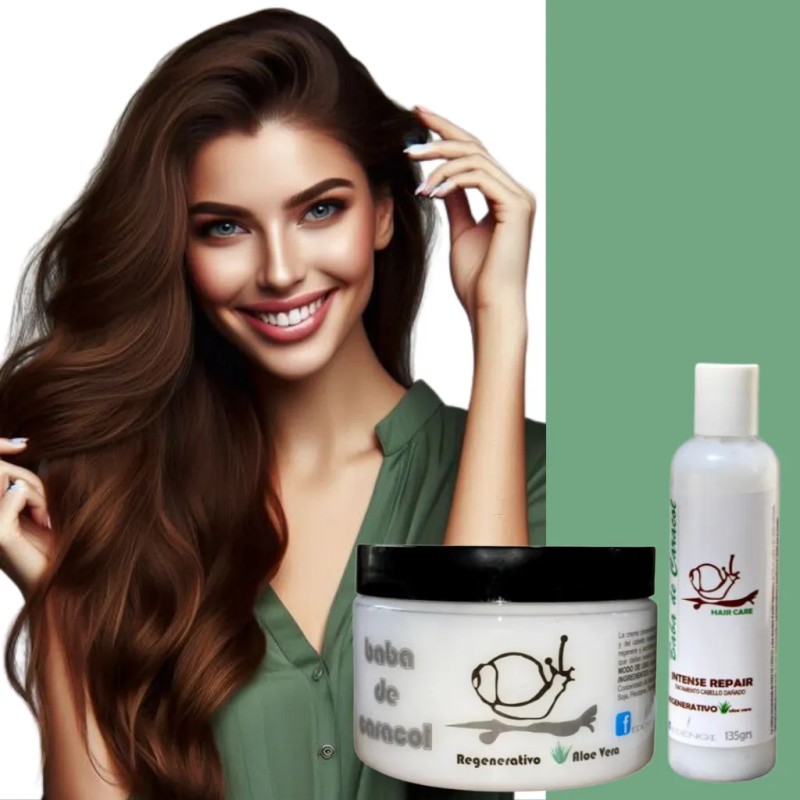 Tratamiento Baba De Caracol Con Aloe Vera, Regenera Cabello
