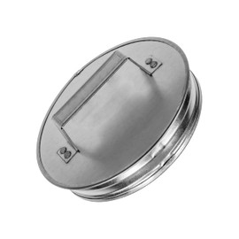Vent Systems 8" Metal Tee Cap with Handle. Galvanized Steel End Cap. Dryer Vent Cover. Dryer Duct End Cap. 8In Steel End Cap. Steel Plug 8 Inch. Round Metal Duct Fitting.