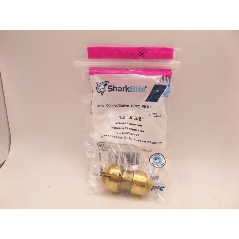 SHARKBITE U009LFA 1/2" X 3/8" PUSH-TO-CONNEC