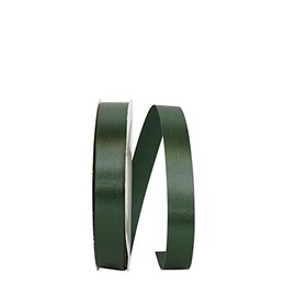 Reliant Ribbon Single Face Satin Allure Sfs Ribbon, 7/8 Inch X 100 Yards, Hunter Green