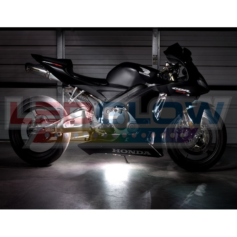 LEDGlow 6pc Advanced White LED Motorcycle Accent Neon Underglow Lighting