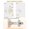 Chibery 2 Pack 135° Lazy Susan Hinges, Kitchen Corner Cabinets,