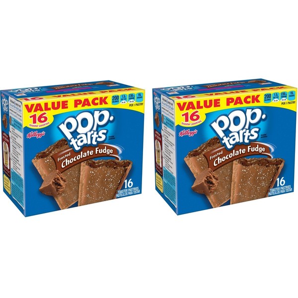 Pop Tarts Frosted Chocolate Fudge 32 Count Pastries, 58.6 Oz (3 Lb 10.6 Oz)