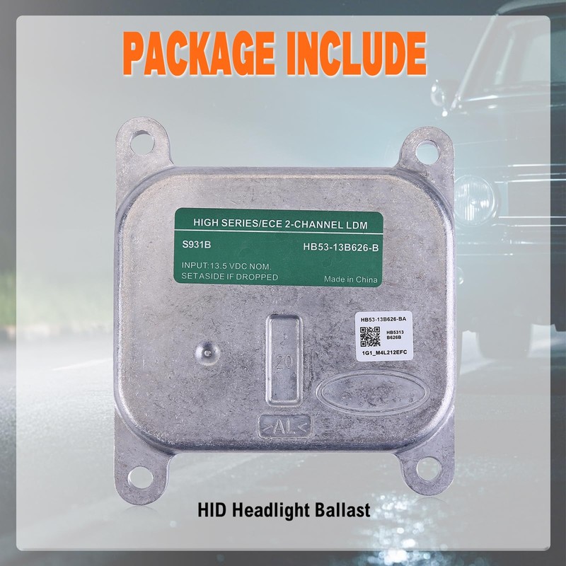 Slakerbe 2PCS LED Headlight Module Control Unit, FB53-13B626-B FB53-13B626-BB FB5Z-13C788-B