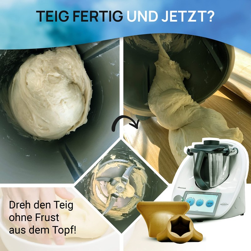 mix-slider Thermomix-Compatible Dough Flower, Dough Remover Accessory For Vorwerk TM5