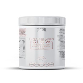 Super Glow Collagen Blend- Marine Collagen Powder- Hydrolysed Marine Collagen Peptides Powder with Essential Glow Vitamins 300g Unflavoured