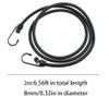 DRERIO 2m Bungee Cord with Hook Heavy Duty Bungee Straps