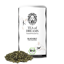 Gunpowder Organic Tea | "Black Belt" | China Gunpowder Organic Tea | Loose Tea | 75 g