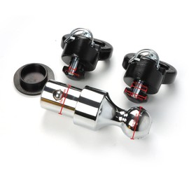 INGKAN 60638 Puck System 2-5/16 Inch Gooseneck Ball & Safety Chain Anchor Kit Fits for Ram Truck 60638 Gooseneck Hitch Ball Kit Auto Aftermarket Parts