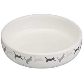 Trixie 42341 Ceramic Bowl for Cat Grass, Diameter 15 x 4 cm, 50 g, White