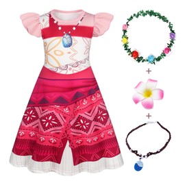 Princess Dress for Toddler Girls Adventure Costume Kids Fancy Role Play Birthday Party Dress Up Set 4-5 Years