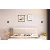 LZPZRUI Modern Globe Wall Sconce 2 Light Bedroom Wall lamp