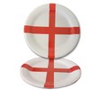 SHATCHI 20Pcs England Paper Plates St George Party Supplies for
